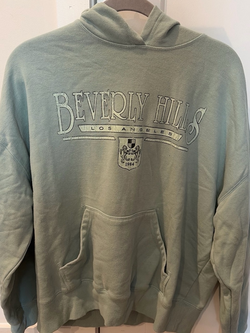 PacSun Sage Green Beverly Hills Graphic Hoodie